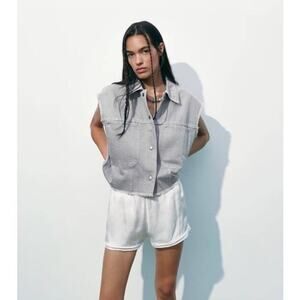 Zara Oversized Denim Vest